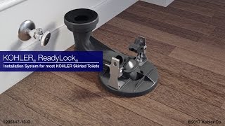 Quick Skirted Toilet Installation KOHLER ReadyLock [upl. by Rebmyt961]