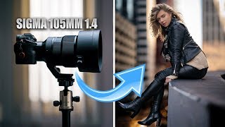 Sigma 105mm 14 hands on review King of PORTRAIT LENSES [upl. by Ayenat]