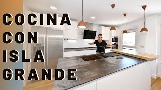 Cocinas con isla GRANDES 👉 QUE PASOS DEJAR 👈 Cocinas CJR [upl. by Nytsrik451]