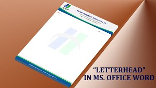 MS Word Tutorial How To Make Letterhead in Microsoft Word [upl. by Hinda]