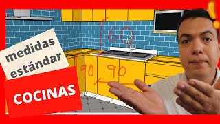 Medidas estándar de cocina integral en L [upl. by Auqenahc150]