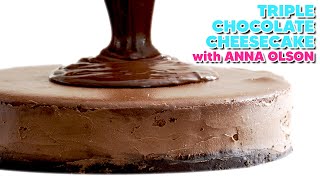 Annas Triple Chocolate Cheesecake Recipe UNCUT [upl. by Ariamat]