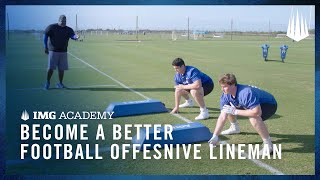 3 Football Drills to Become a Better Offensive Lineman [upl. by Torbert437]