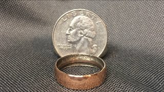 How to make a Ring from a Coin [upl. by Xila]