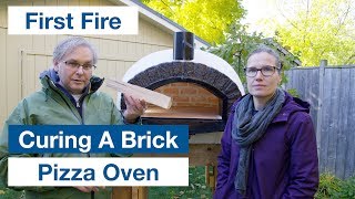 🔵 How To Cure Fire Our New Wood Fired Authentic Pizza Oven [upl. by Dori]