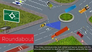 UK ROUNDABOUT RULES DRIVING LESSON ACCORDING TO HIGHWAY RULES PASS YOUR DRIVING TEST [upl. by Saffren217]