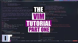 The Vim Tutorial  Part One  Basic Commands [upl. by Ddahc]