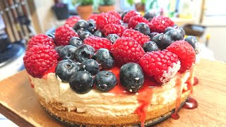 MARY BERRYS AMERICAN STYLED CHEESECAKE  NO BAKE CHEESECAKE [upl. by Sheri]