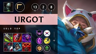 Urgot Top vs Warwick Legendary  KR Master Patch 1424 [upl. by Lehcear]