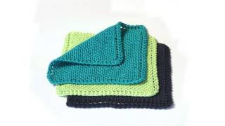 Learn to Knit a Dishcloth [upl. by Bosch212]