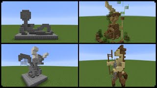 10 Minecraft Statue Designs And How To Make One [upl. by Sundberg]