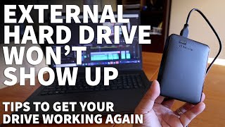 How to Fix External Hard Drive Not Showing Up In My Computer  Hard Drive Not Detected On Windows 10 [upl. by Slifka113]