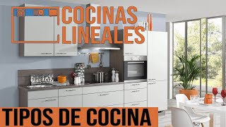 Cocinas Lineales Modernas  Tipos de Cocinas Parte 15 [upl. by Perice255]