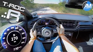 VW TRoc R 300hp  0100 kmh acceleration🏁 [upl. by Willms]