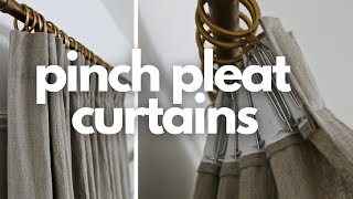 DIY Luxury and EASY Pinch Pleat Curtains [upl. by Ayk710]