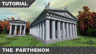 Minecraft Parthenon Tutorial amp Download Greek Temple Part 1 [upl. by Hgielak]