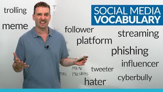 SOCIAL MEDIA Vocabulary in English 30 words to learn [upl. by Holihs]