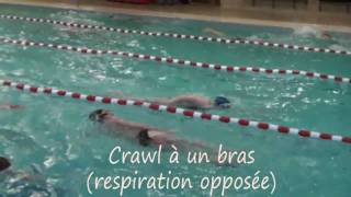 Natation pour tous  les éducatifs en crawl  1 [upl. by Coad610]