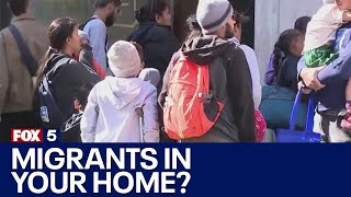 NYC migrant crisis Mayor Adams suggests paying homeowners to house asylum seekers [upl. by Dirtsa]