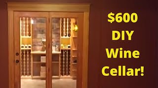 DIY Basement Wine Cellar  Cheap but Fully Custom [upl. by Elisha]