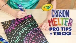 How to Melt Crayons  Crayola Crayon Melter Product Demo [upl. by Puklich]