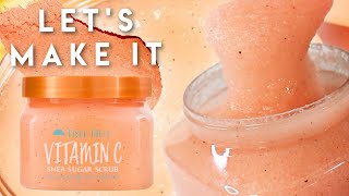 DIY Vitamin C Scrub Tree Hut Shea Sugar Scrub Dupe  Free Recipe [upl. by Marlea552]