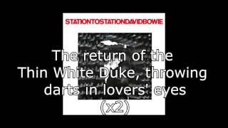 Station to Station  David Bowie  Lyrics [upl. by Corso]