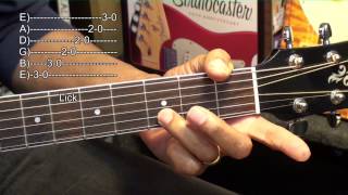 How To Play RUMBLE Link Wray Chord amp Blues Lick Tutorial EricBlackmonGuitar [upl. by Acinoev]