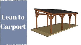 How to Build a Lean to Carport [upl. by Llemert]