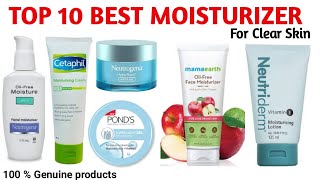 Top 10 Best Moisturizer For Clear Glowing Skin  Best Moisturizer With Price [upl. by Gilemette632]