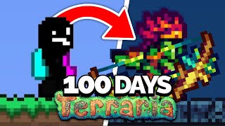 I Spent 100 Days in the Calamity Mod on Terraria [upl. by Attelrak]