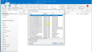 Outlook 2016 Deleted File Recovery  Tutorial [upl. by Adnomal]