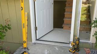 Jeld Wen Front Door Installation  Really crappy products and craftsmanship PART 1 [upl. by Rramal]