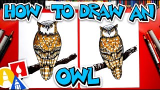 How To Draw A Realistic Owl [upl. by Afinom169]