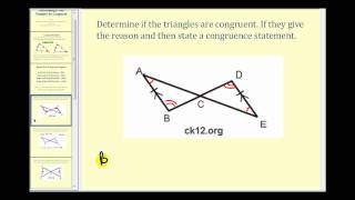 Determining If Two Triangles are Congruent [upl. by Porty]