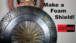 How to Make a Domed Foam Shield DIY Wonder Woman Captain America Cosplay Shield [upl. by Houser]