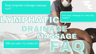 BBL Recovery Lymphatic Drainage Massage FAQ  BBL Lipo Tummy Tuck Journey  2021 [upl. by Adaminah]