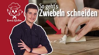 Zwiebeln schneiden in Brunoise oder feine Würfel⎮Kochschule Düsseldorf [upl. by Waugh]