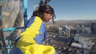 My Vegas Stratosphere Sky Jump Experience Brave [upl. by Enobe14]