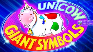 GIANT SYMBOLS UNICOW  LIVE  BONUS Invaders Attack From the Planet Moolah SLOTS [upl. by Amalburga]