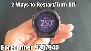 Forerunner 945935 How to Restart or Power Down 2 Ways [upl. by Justis]