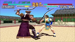 Soul Blade PS1  play as Cervantes with both endings [upl. by Franek212]