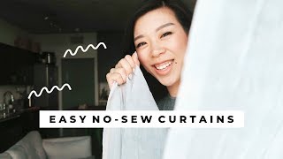 How to Create DIY No Sew Curtains  withwendy [upl. by Yahiya]