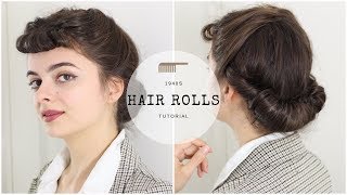 1940s Hair Tutorial  All The Rolls [upl. by Meeks]