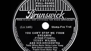 1937 HITS ARCHIVE You Can’t Stop Me From Dreamin’  Teddy Wilson instrumental [upl. by Yusem]