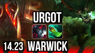 URGOT vs WARWICK TOP  512  NA Grandmaster  1423 [upl. by Haibot484]