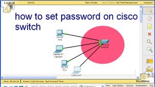 how to set password on cisco switch [upl. by Alyt]