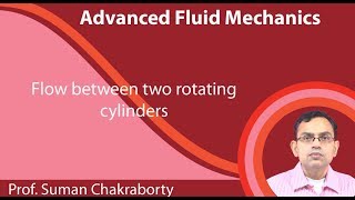 Lecture 23  Flow between two rotating cylinders [upl. by Acinna]