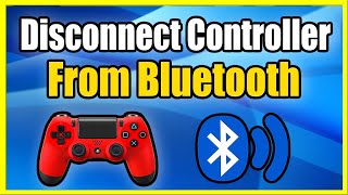 How to Disconnect Wireless PS4 Controller From Bluetooth amp Reconnect to PS4 Best Method [upl. by Disario643]