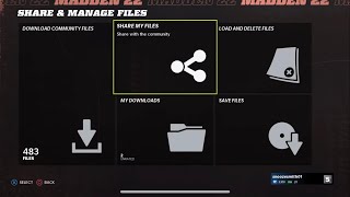 How To Load In Rosters From Community Files Into Madden 22 Franchise [upl. by Nesmat703]